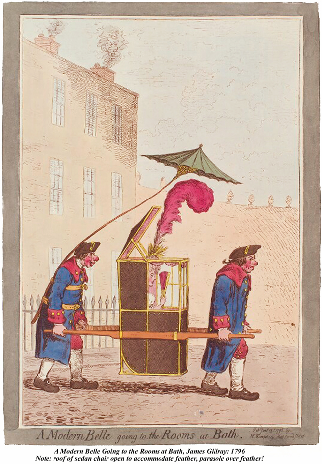 A Modern Belle Going to the Rooms at Bath James Gillray 1796